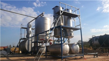 Batch Type Waste Engine Oi Distillation Plant